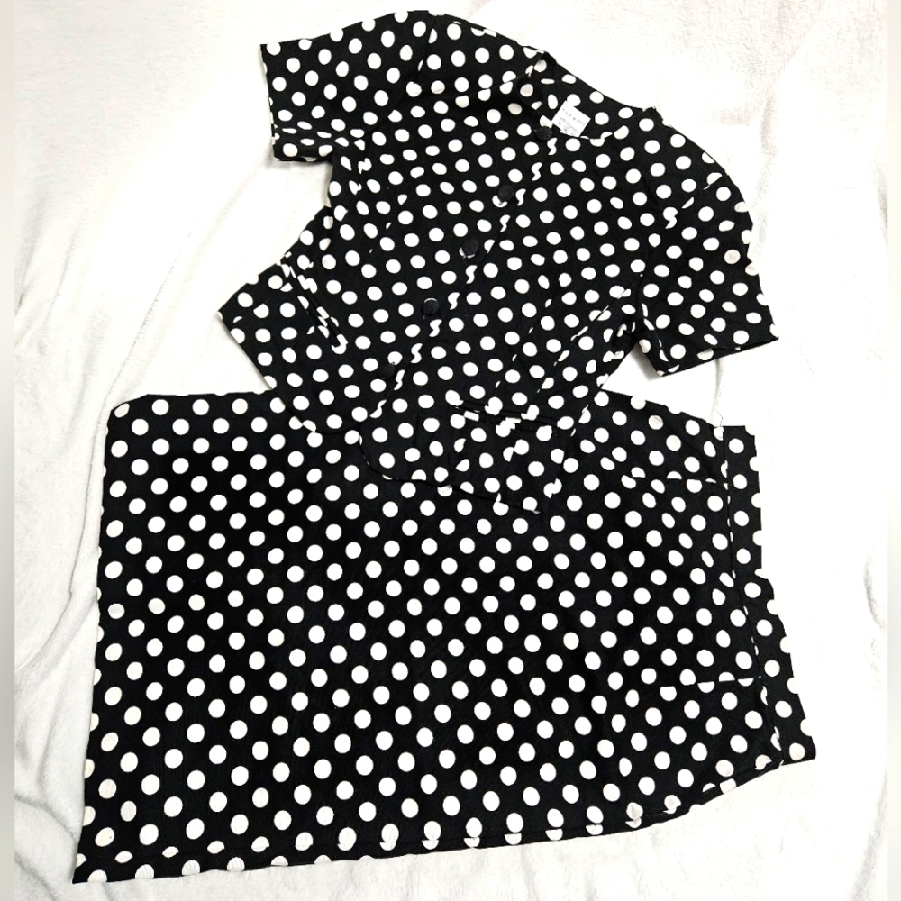 Vintage Alexon Polka-dot 2 Piece Set